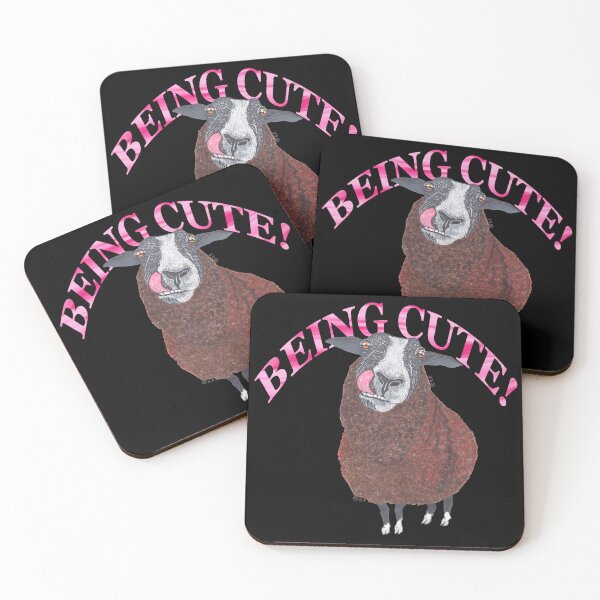 Item preview, ZWARTBLES SHEEP BEING CUTE designed and sold by BeritValk.