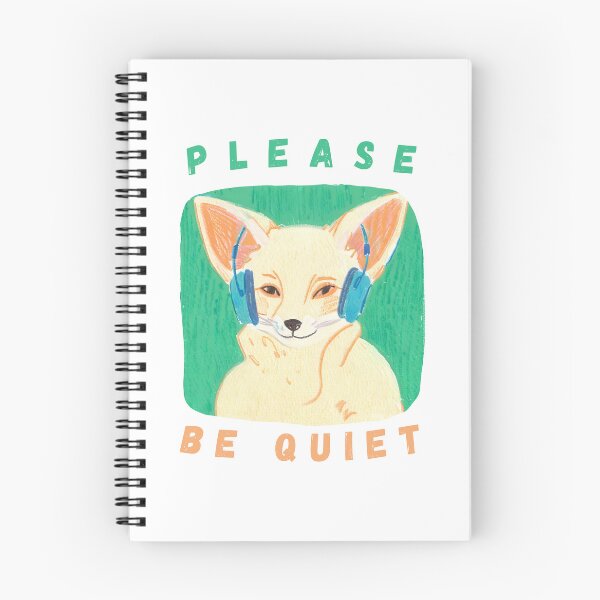 Item preview, Please Be Quiet Fennec Fox designed and sold by PunnyPawsArt.