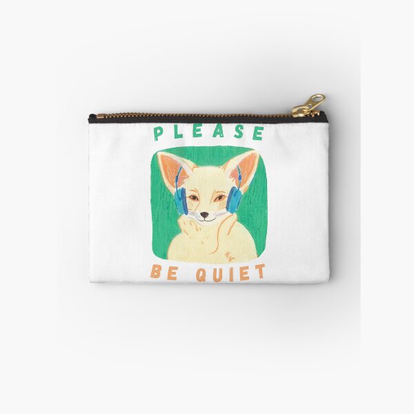Item preview, Please Be Quiet Fennec Fox designed and sold by PunnyPawsArt.