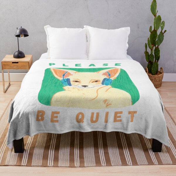 Item preview, Please Be Quiet Fennec Fox designed and sold by PunnyPawsArt.