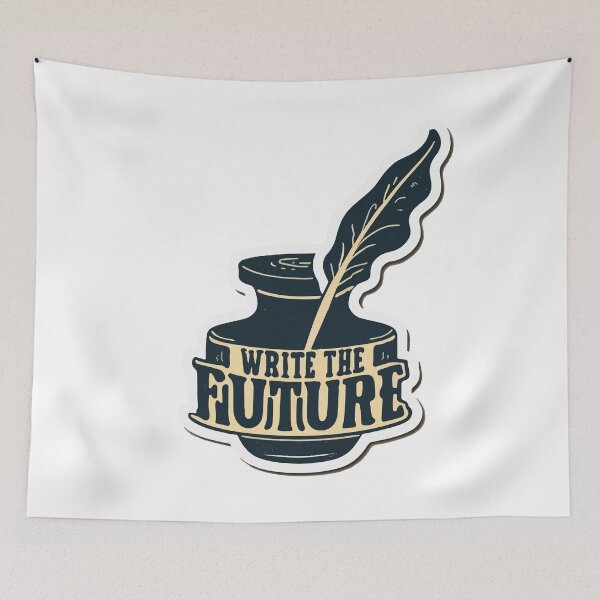 Item preview, Write the Future - Vintage Inkwell and Quill designed and sold by NiftyWrx.