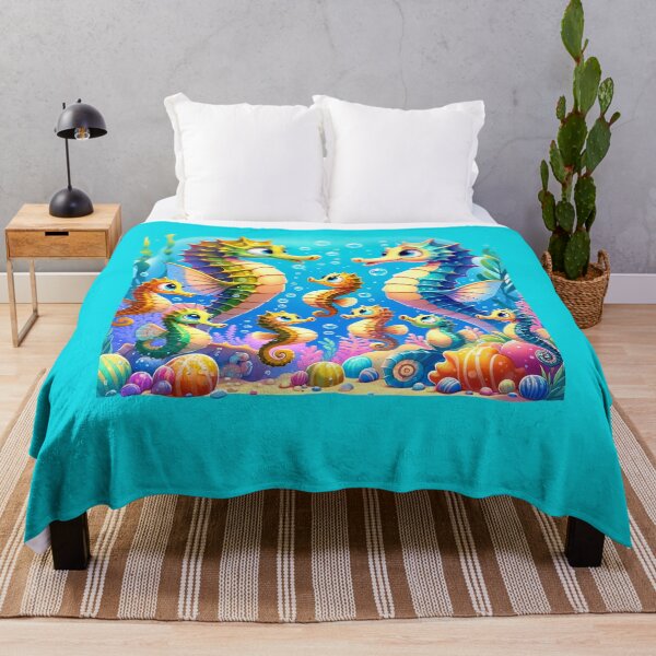 Item preview, Cartoon Seahorse Family  Art designed and sold by SandbarTees.