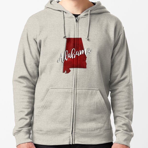Alabama Zipped Hoodie
