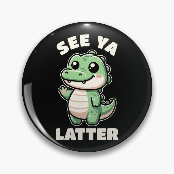 Item preview, Divertido Kawaii Animal Sea ya posterior aligador designed and sold by Odetee.