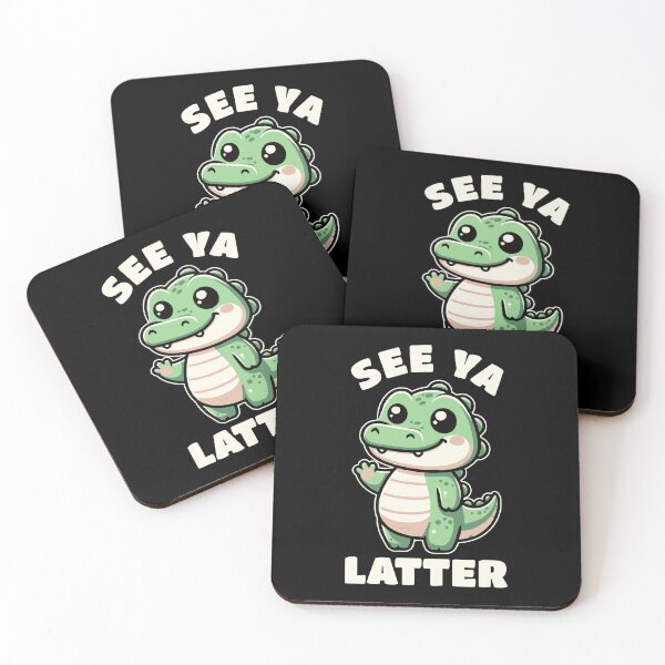 Item preview, Funny Kawaii Animal Sea Ya Later Alligator designed and sold by Odetee.