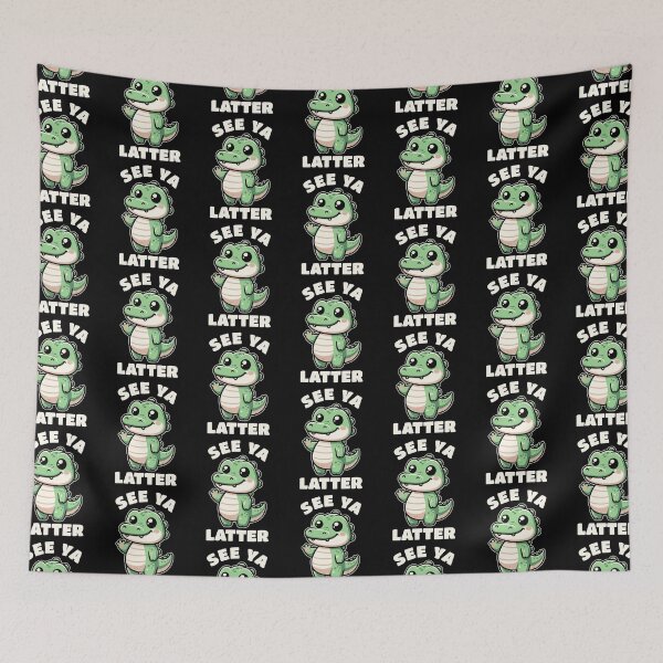 Item preview, Funny Kawaii Animal Sea Ya Later Alligator designed and sold by Odetee.