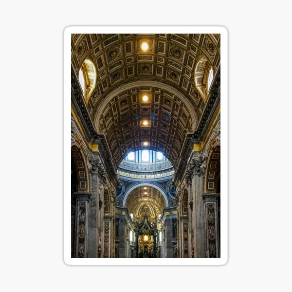 Item preview, St Peter's Basilca Arched Ceiling Art designed and sold by William A. McCarthy.