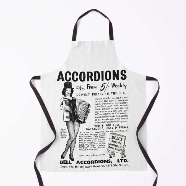 Item preview, Retro Vintage Accordion ad designed and sold by TrinketTeez.