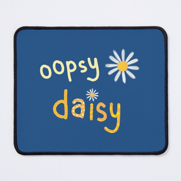 Item preview, Oopsy Daisy Yellow Word Art Ver 3 Dark Blue Back designed and sold by ClearAndHappy.