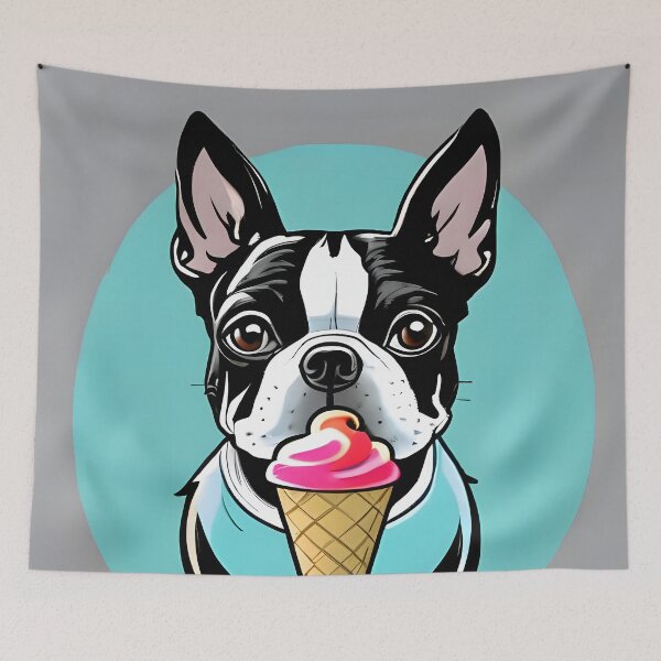 Aperçu de l'œuvre Copy of Copy of Copy of Copy of Copy of Copy of Copy of A Cute Whimsical Boston Terrier créée et vendue par Hall-O-Gram.