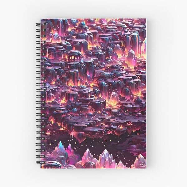 Item preview, Crystal Quartz Gemstone World seamless pattern fantasy art designed and sold by BorgSpareParts.