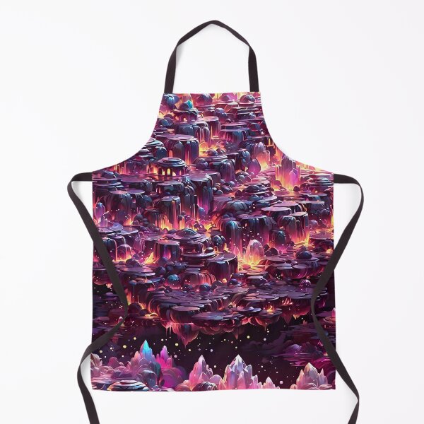 Item preview, Crystal Quartz Gemstone World seamless pattern fantasy art designed and sold by BorgSpareParts.
