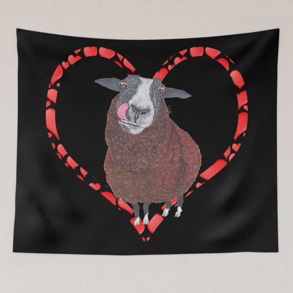Item preview, ZWARTBLES SHEEP HEART designed and sold by BeritValk.