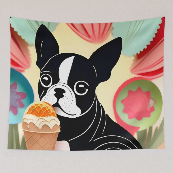 Aperçu de l'œuvre Copy of Copy of Copy of Copy of Copy of Copy of Copy of Copy of A Cute Whimsical Boston Terrier créée et vendue par Hall-O-Gram.
