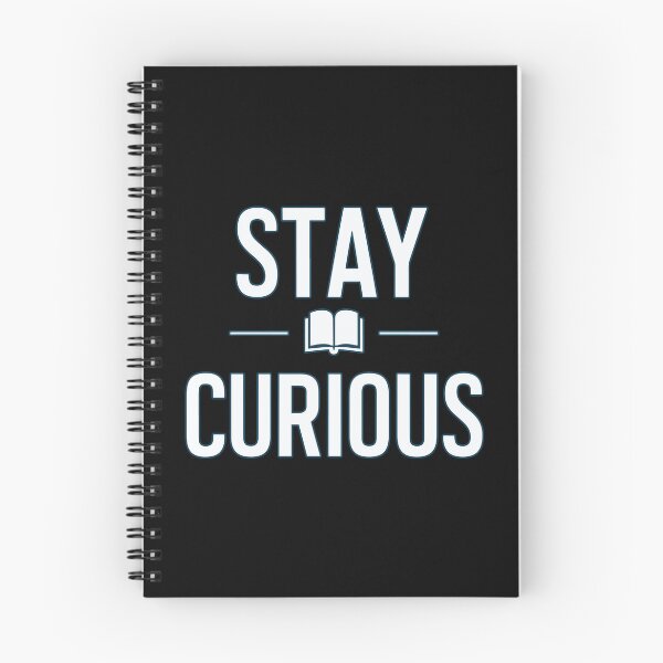 Item preview, Stay Curious Motivational Quote with Open Book Icon - Lifelong Learning and Inquiry designed and sold by RuyaFab.