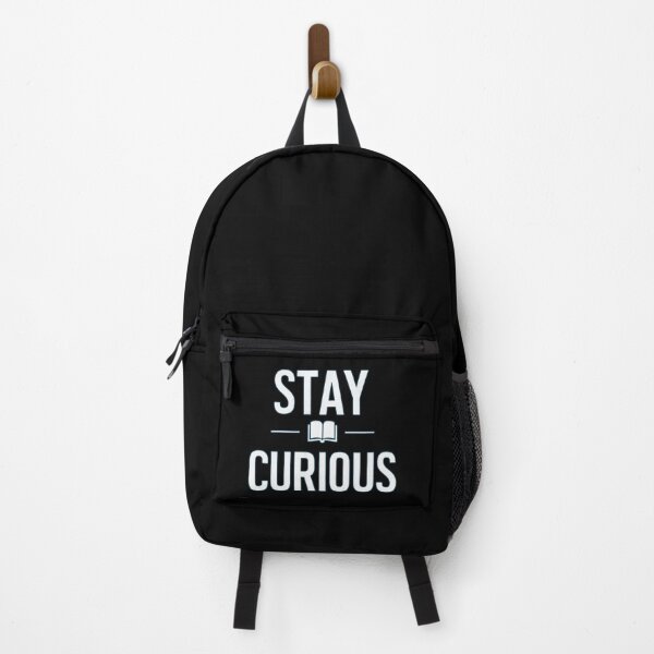 Item preview, Stay Curious Motivational Quote with Open Book Icon - Lifelong Learning and Inquiry designed and sold by RuyaFab.