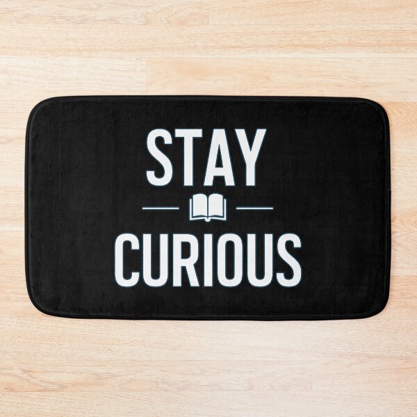 Item preview, Stay Curious Motivational Quote with Open Book Icon - Lifelong Learning and Inquiry designed and sold by RuyaFab.