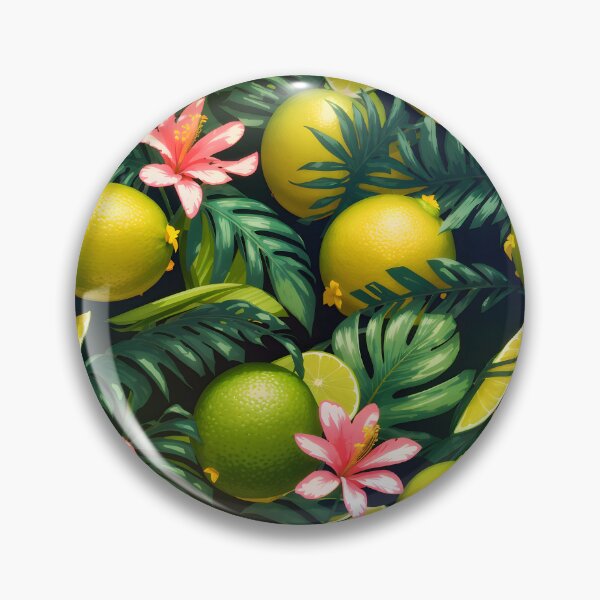 Item preview, Tropical Lime Floral Citrus Patterns designed and sold by MindWave THC.