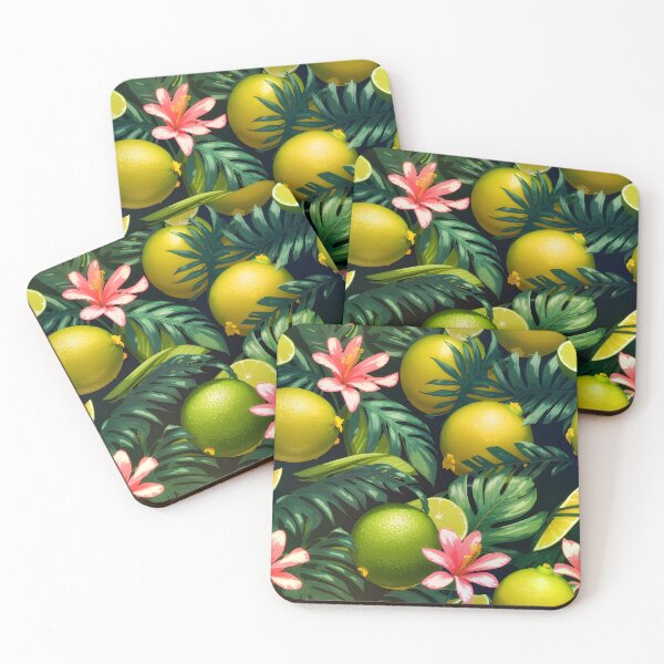 Item preview, Tropical Lime Floral Citrus Patterns designed and sold by MindWave THC.