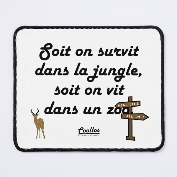 Item preview, You either survive in the jungle or live in a zoo. designed and sold by Coollos.