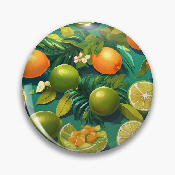 Item preview, Tropical Lime Floral Citrus Patterns designed and sold by MindWave THC.