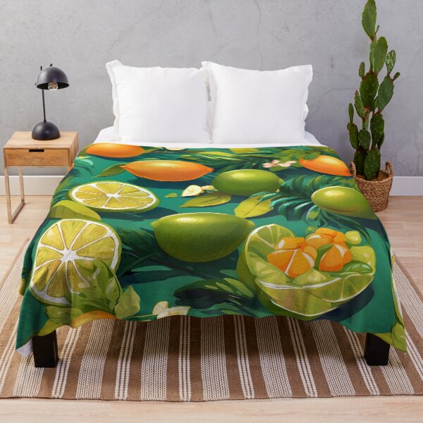 Item preview, Tropical Lime Floral Citrus Patterns designed and sold by MindWave THC.