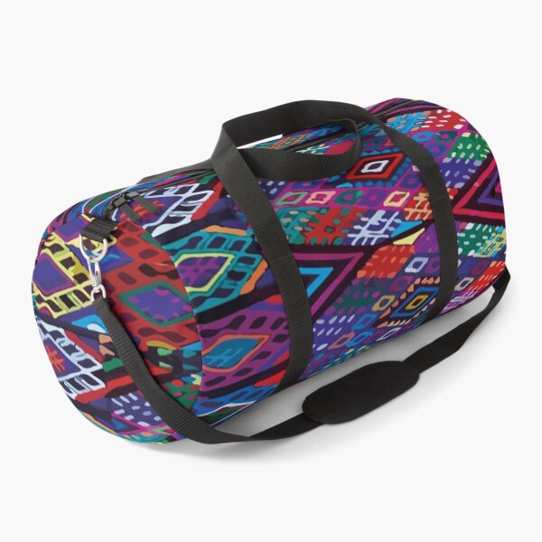 Item preview, Geometric multicolor embroidery maya folk art maximalist decor dopamine dressing  designed and sold by T-Mex.