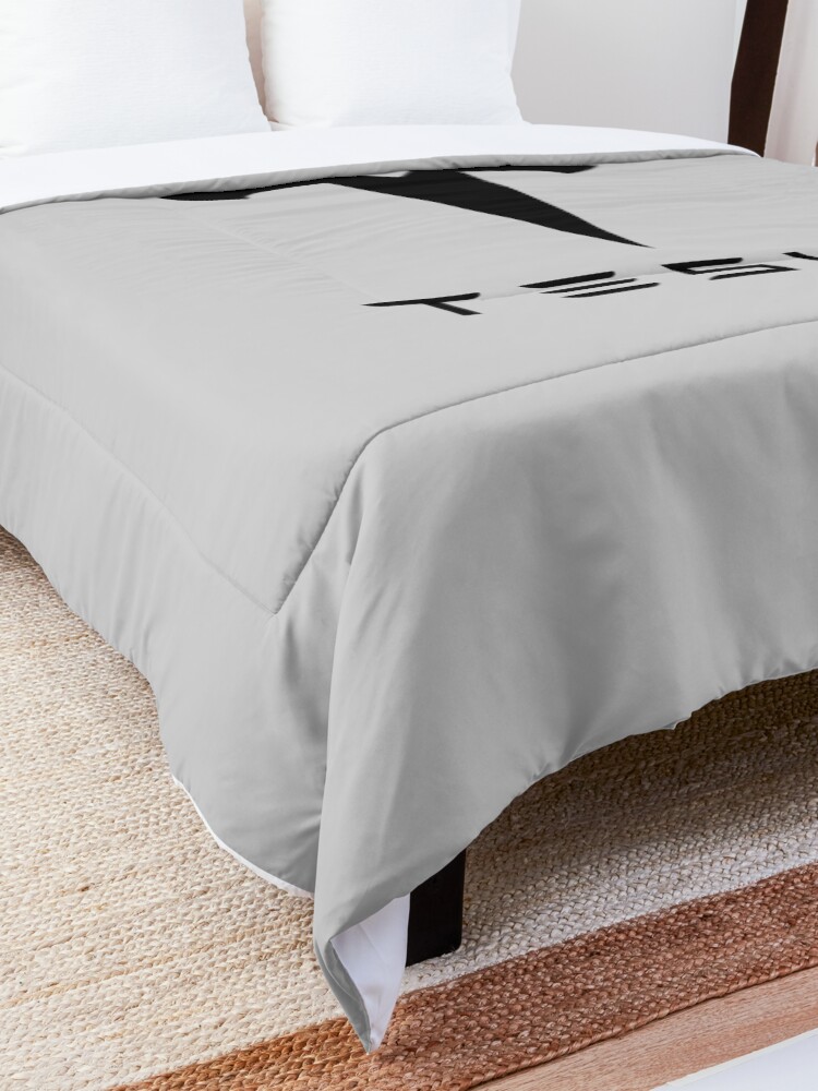 Alternate view of design tesla Comforter