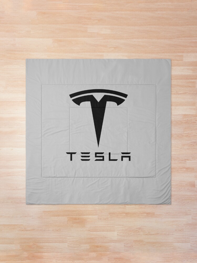 Alternate view of design tesla Comforter
