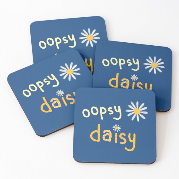 Item preview,  Oopsy Daisy Yellow Word Art Ver 3 Dark Blue Back designed and sold by ClearAndHappy.