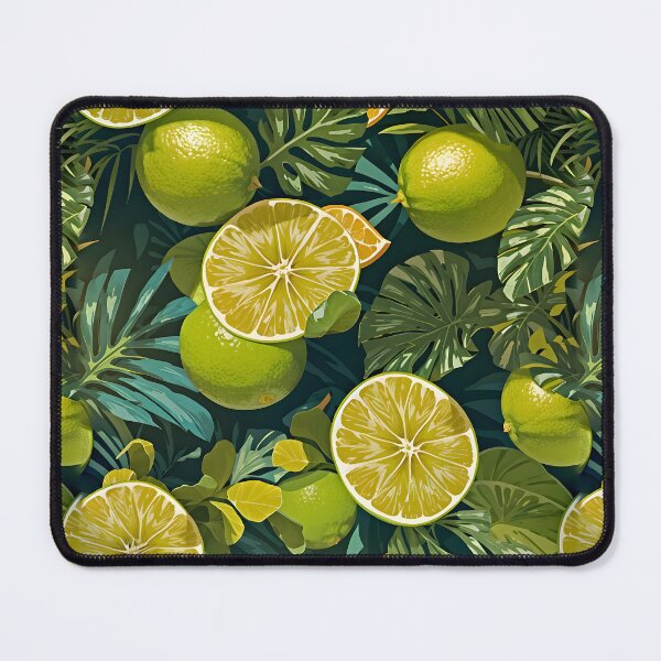 Item preview, Tropical Lime Ferns and Summer Leaves Citrus Patterns designed and sold by MindWave THC.