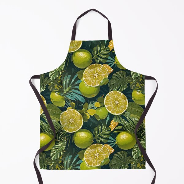 Item preview, Tropical Lime Ferns and Summer Leaves Citrus Patterns designed and sold by MindWave THC.