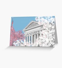Cherry Blossoms and Supreme Court Greeting Card