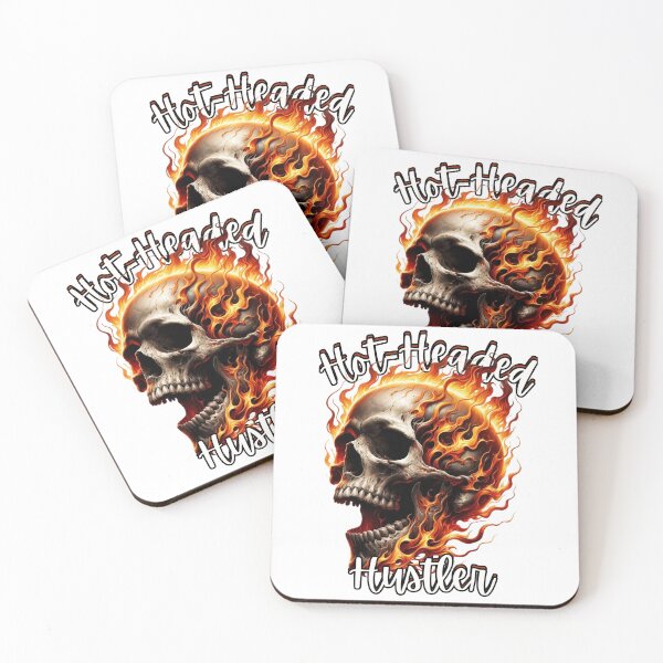 Item preview, Hot Headed Hustler Flaming Laughing Burning Skull designed and sold by kylmllr101684.