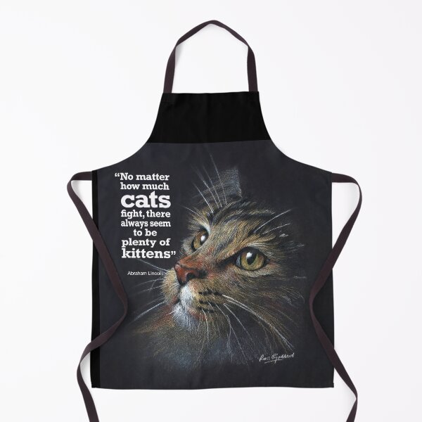 Item preview, Coloured Pencil Cat Drawing with quote designed and sold by Russellann.