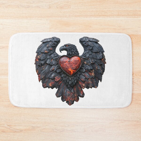 Item preview, Iron eagle with a burning heart designed and sold by Svetlanhcik.