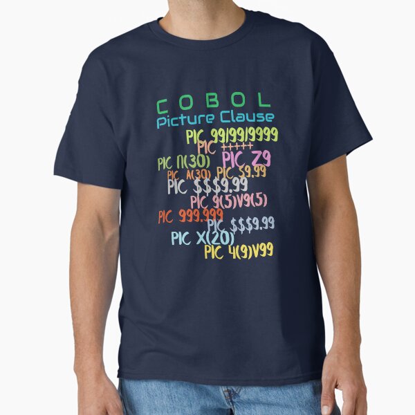 Item preview, Cobol Programming Picture Clause designed and sold by ShirtParking.