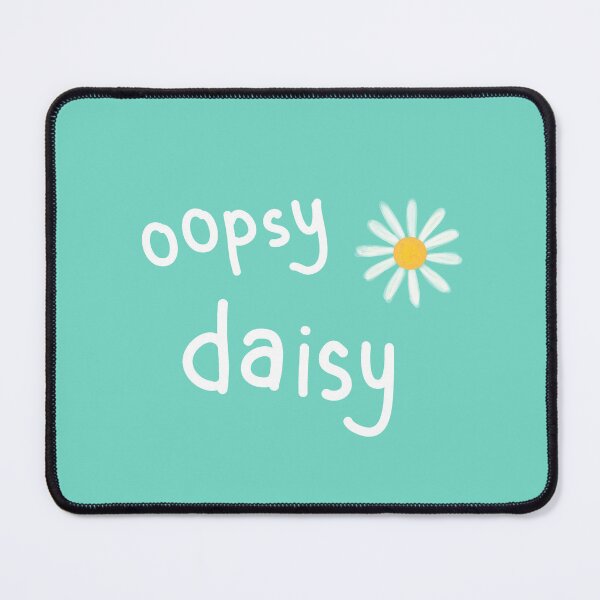 Item preview, Oopsy Daisy Yellow Word Art Teal Back designed and sold by ClearAndHappy.