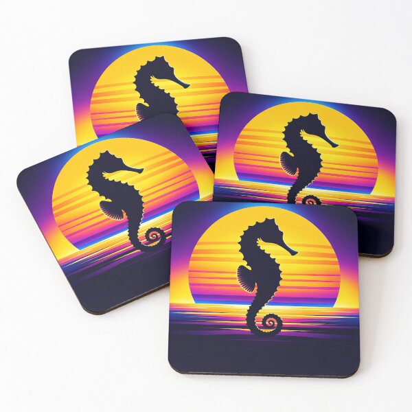 Item preview, Breathtaking Seahorse Sunset Artwork Design designed and sold by SandbarTees.
