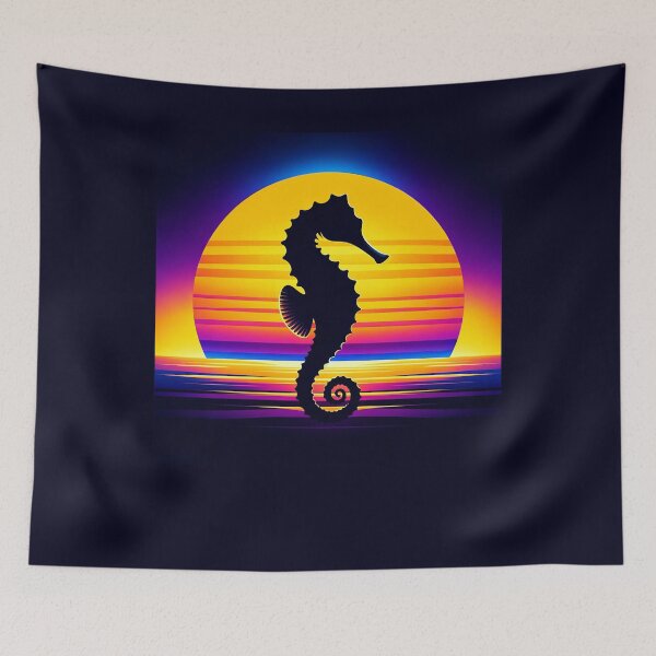 Item preview, Breathtaking Seahorse Sunset Artwork Design designed and sold by SandbarTees.