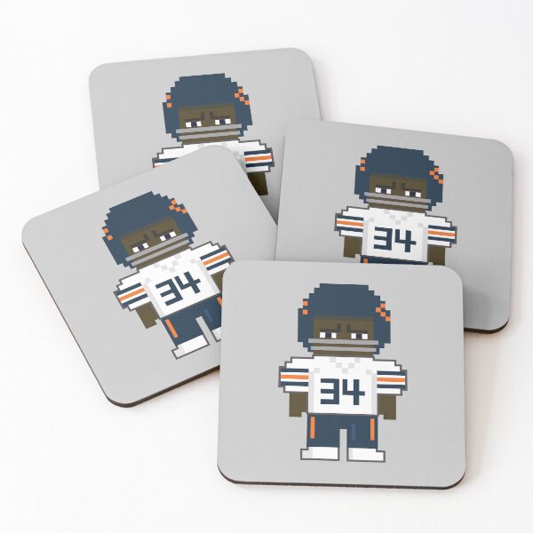 Item preview, Pixel White #34 Walter Payton 'Sweetness' Chicago Digital Art designed and sold by Bear Creative.