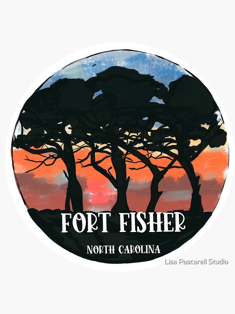 Thumbnail 3 of 3, Sticker, Fort Fisher North Carolina State Park designed and sold by Thestudiotree.