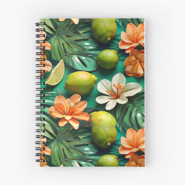 Item preview, Tropical Lime Floral Citrus Patterns designed and sold by MindWave THC.