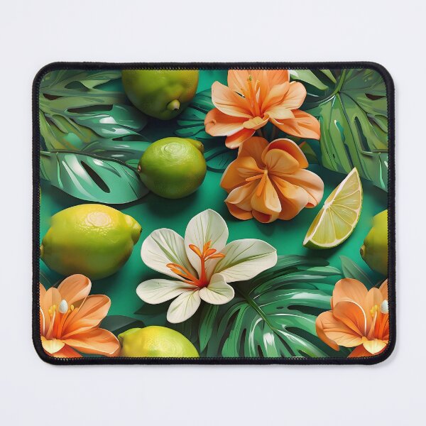 Item preview, Tropical Lime Floral Citrus Patterns designed and sold by MindWave THC.