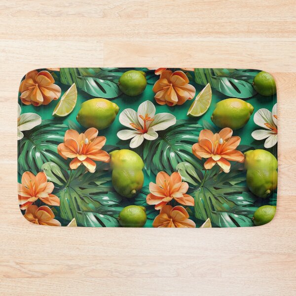 Item preview, Tropical Lime Floral Citrus Patterns designed and sold by MindWave THC.
