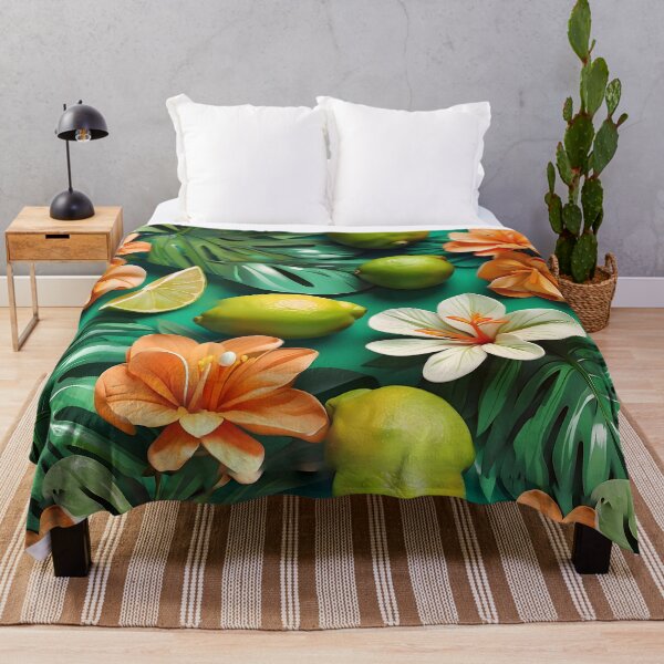 Item preview, Tropical Lime Floral Citrus Patterns designed and sold by MindWave THC.
