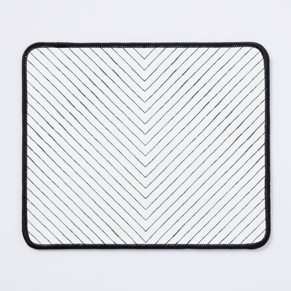 Item preview, Chevron Pencil Sketch Line Art - Snow + Dusk designed and sold by Irene Estelle.