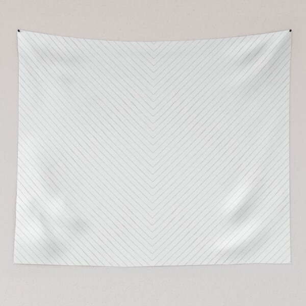 Item preview, Chevron Pencil Sketch Line Art - Snow + Mint designed and sold by Irene Estelle.