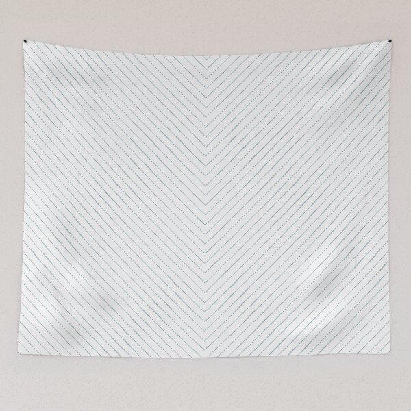Item preview, Chevron Pencil Sketch Line Art - Snow + Sky designed and sold by Irene Estelle.