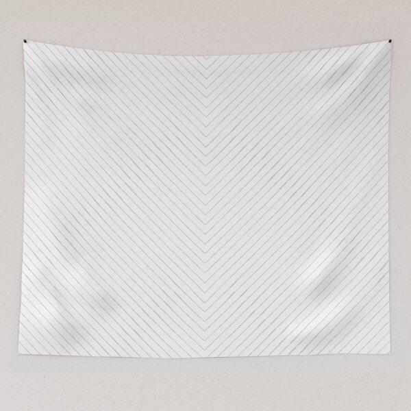 Item preview, Chevron Pencil Sketch Line Art - Snow + Dust designed and sold by Irene Estelle.